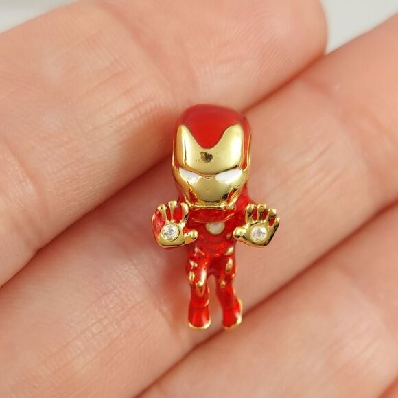 925 Silver Iron Man Marvel The Avengers Charm - Picture 2 of 7